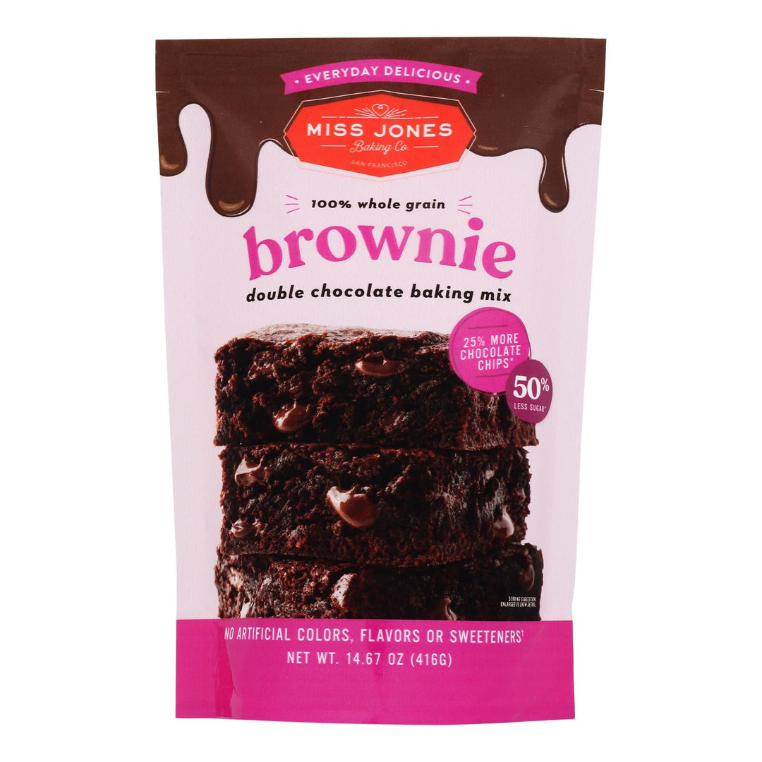 Miss Jones Baking Co - Evrydy Dlcs Chocolate Brwne - Case Of 6 - 14.67 Oz - Maras Green